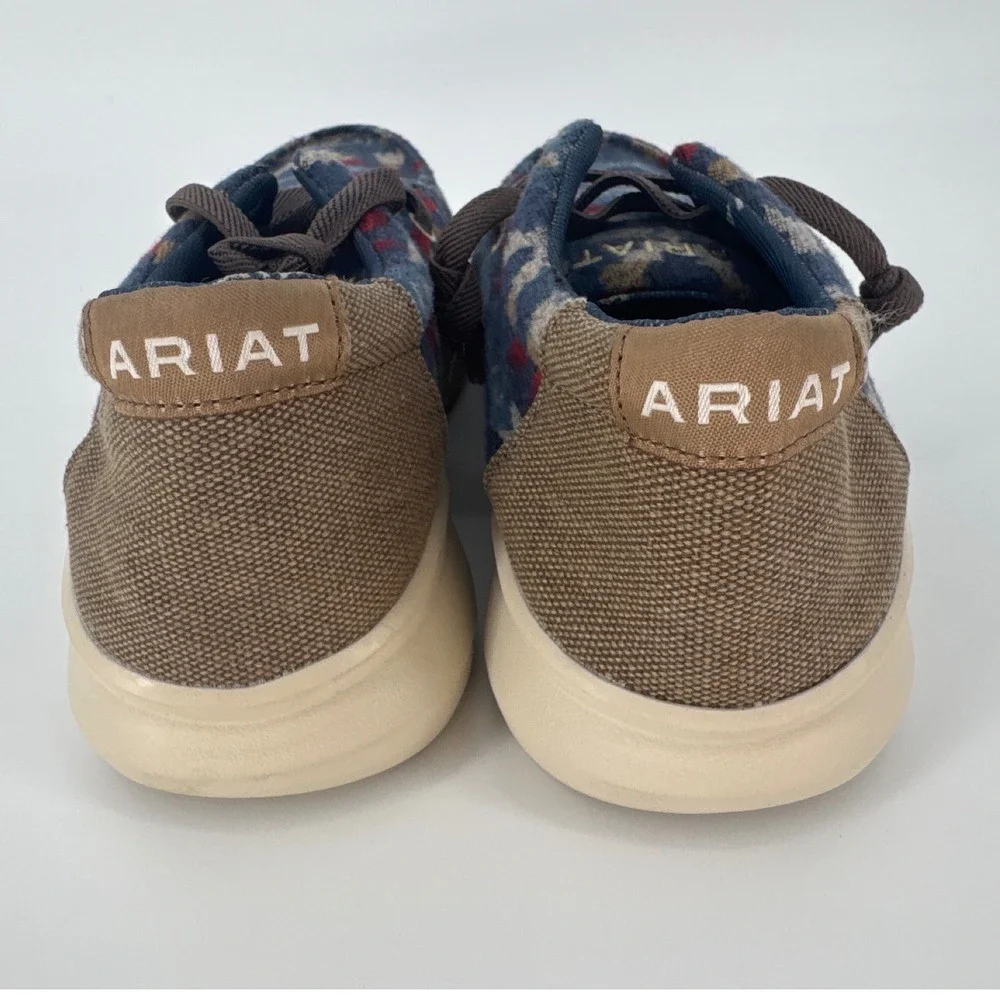 Ariat Hilo Mens Shoes 7.5D Blue Southwestern Serape Slip On Loafers 10046904